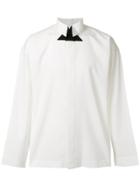 Homme Plissé Issey Miyake Formal High Collar Shirt - White