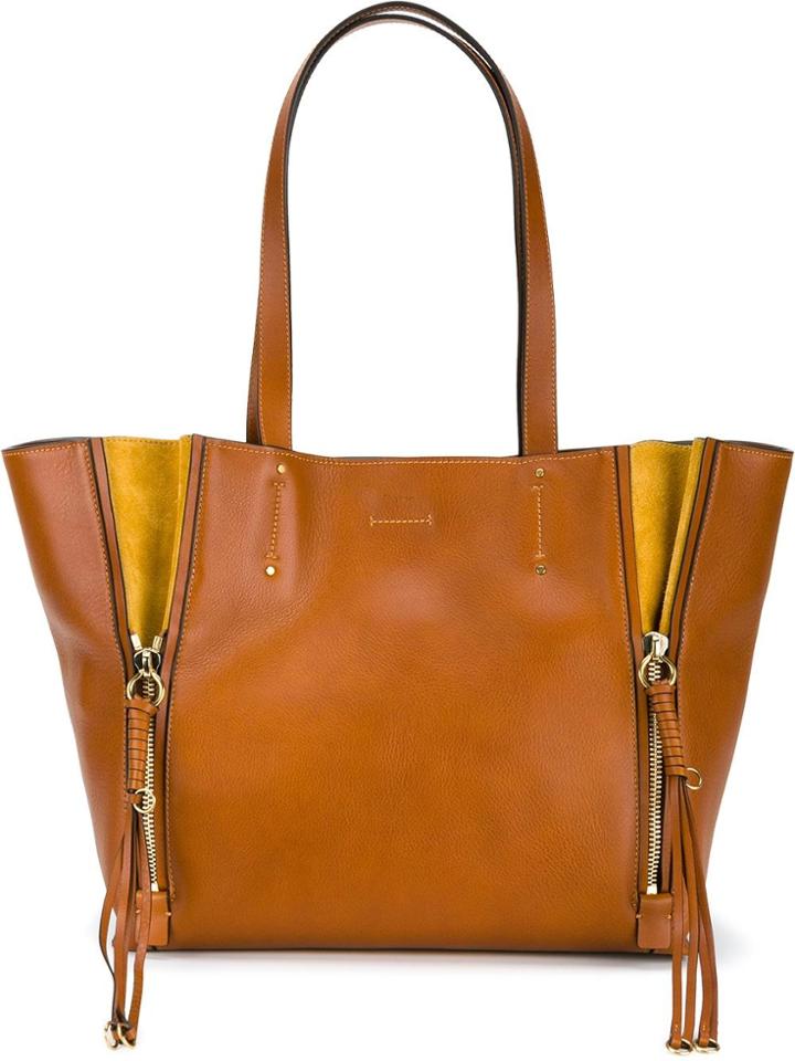 Chloé Brown Milo Tote Bag