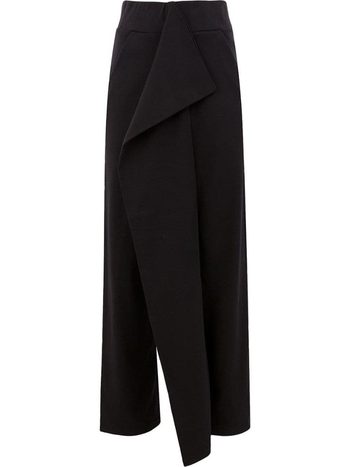 Aalto Draped Detail Trousers - Black