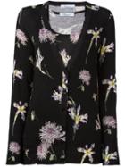 Blumarine Flower Knit Twinset, Women's, Size: 44, Black, Virgin Wool