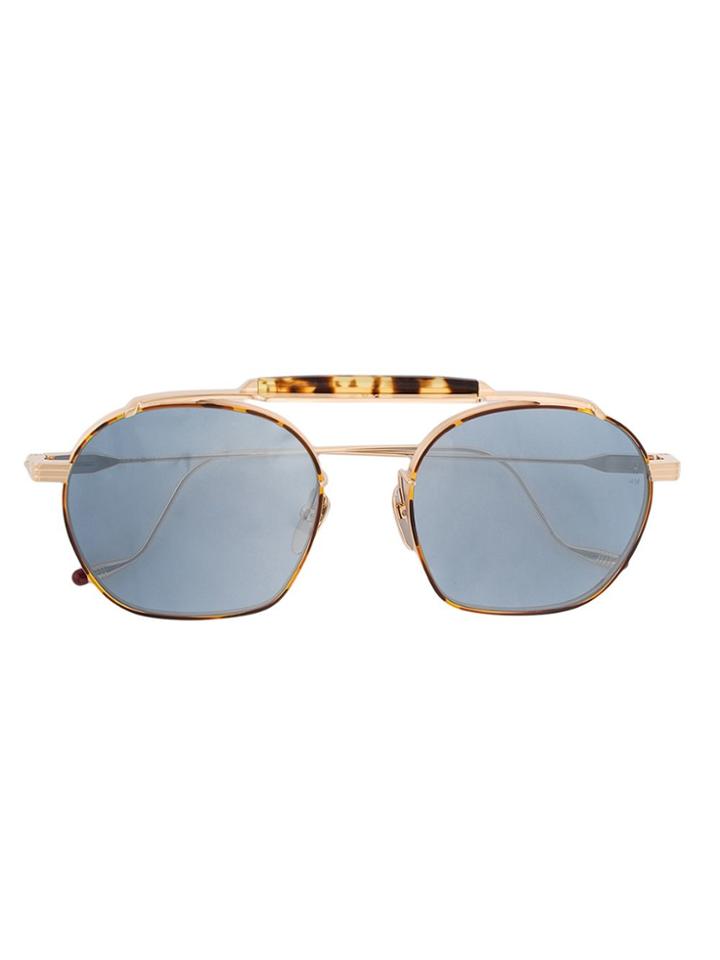 Jacques Marie Mage Aviator Frame Sunglasses - Nude & Neutrals