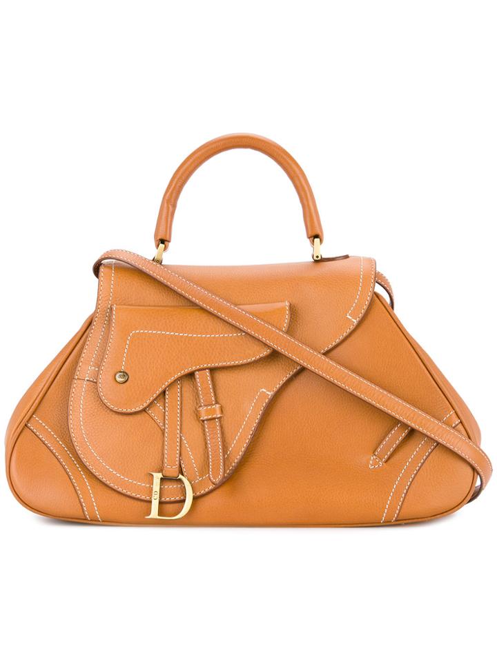 Christian Dior Vintage Saddle 2way Bag - Brown