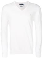 Polo Ralph Lauren V-neck Logo Sweatshirt - White
