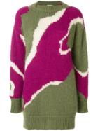Wunderkind Patterned Oversized Sweater - Multicolour
