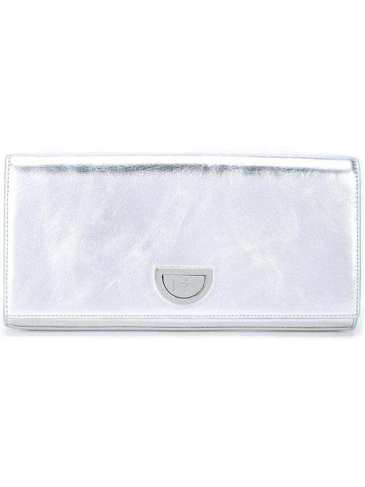 Dvf Diane Von Furstenberg East West Clutch Bag - Metallic