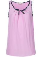 Emilio Pucci Contrast Trim Tank Top - Pink & Purple