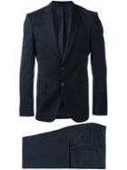 Boss Hugo Boss Fitted Business Suit, Men's, Size: 46, Blue, Cupro/virgin Wool
