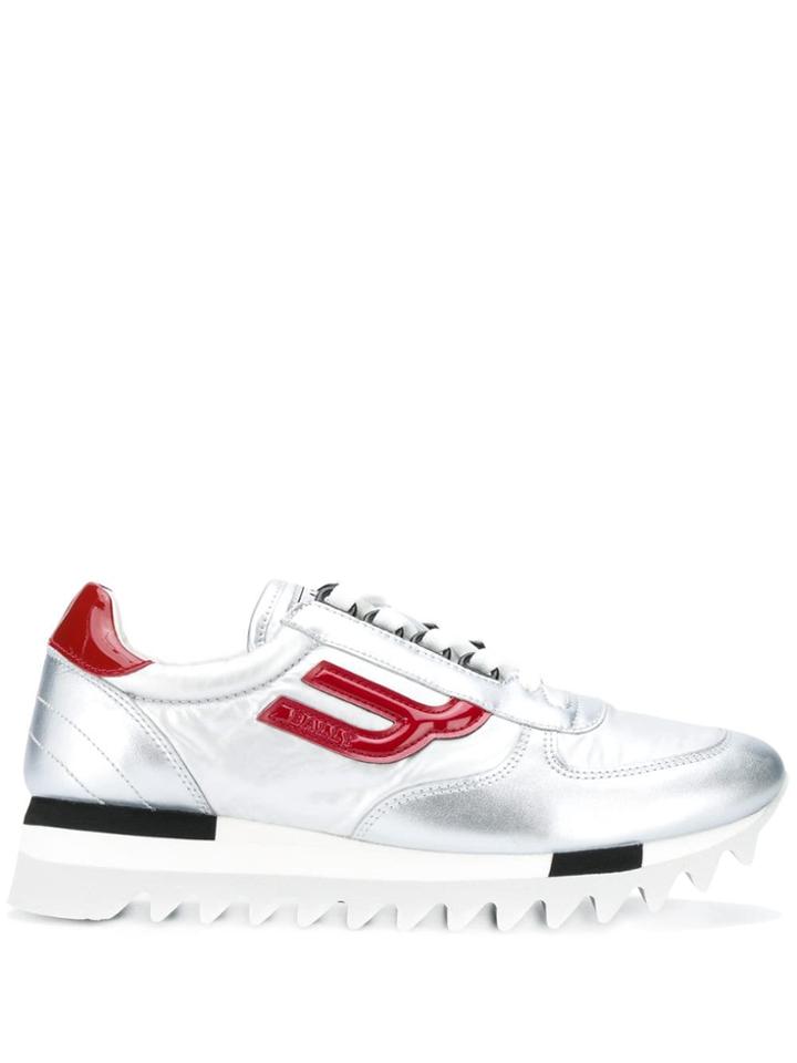 Bally Galaxy Platform Sneakers - Silver