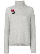 Markus Lupfer - High Neck Jumper - Women - Polyamide/mohair/wool - Xs, Grey, Polyamide/mohair/wool