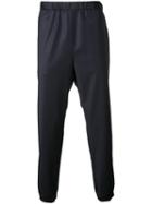 H Beauty & Youth Ribbed Cuff Trousers, Men's, Size: Medium, Blue, Wool