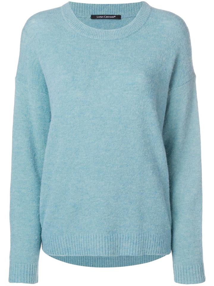 Luisa Cerano Drop Shoulder Sweater - Blue