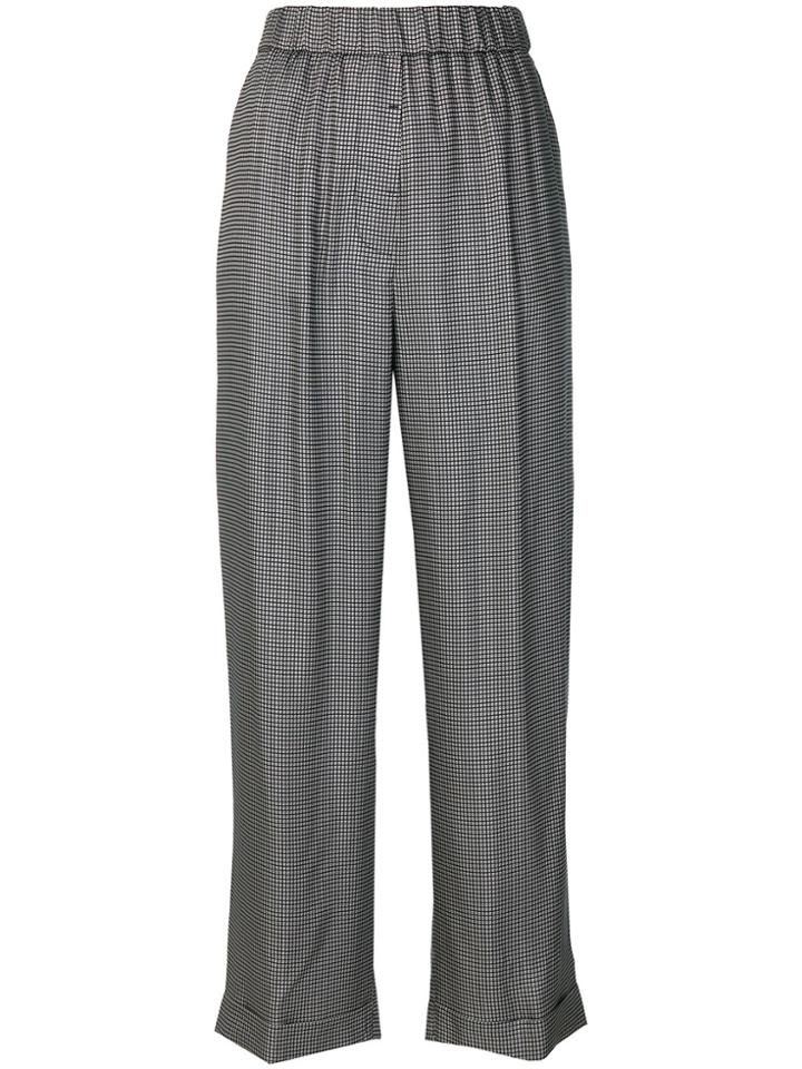 Peserico Geometric Print Trousers - Nude & Neutrals