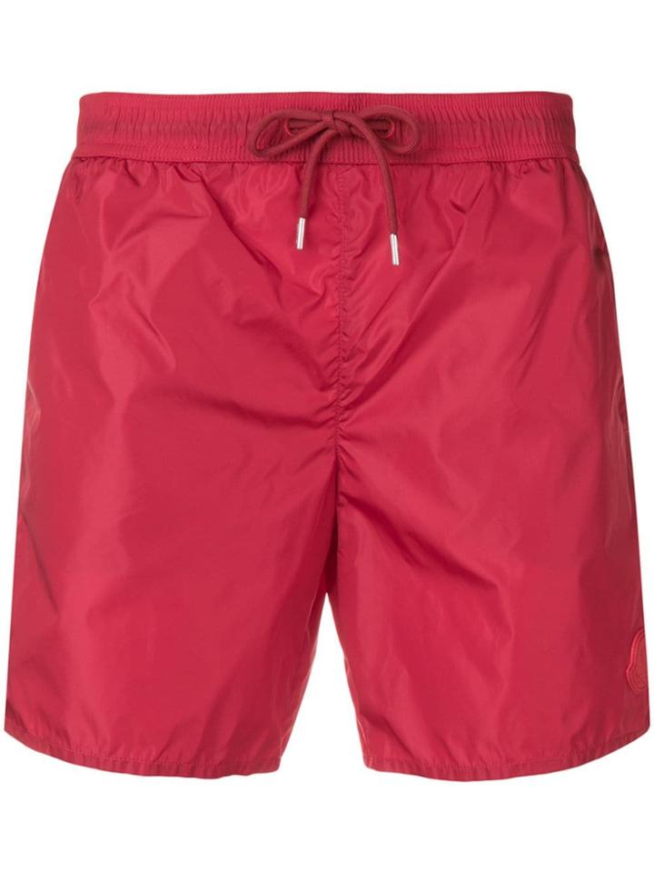 Moncler Mid-rise Swim Shorts - Red