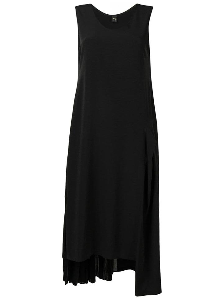 Y's Asymmetric Hem Long Dress - Black