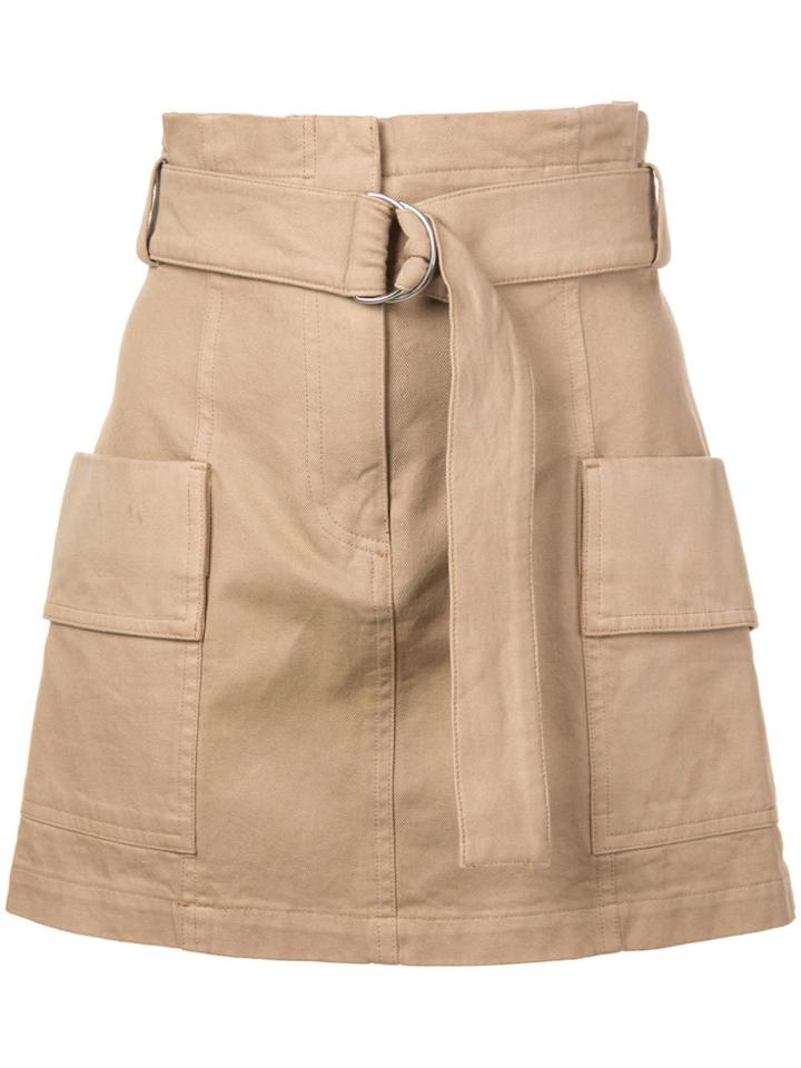 A.l.c. High Waisted Mini Skirt - Brown