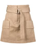 A.l.c. High Waisted Mini Skirt - Brown