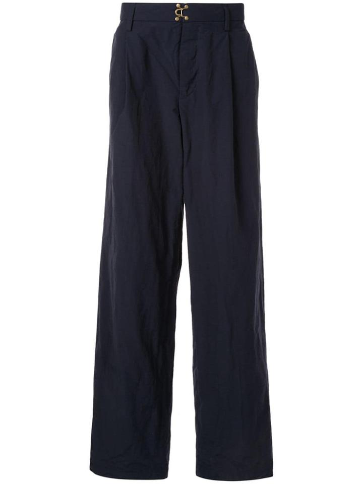 Kolor Wide-leg Tailored Trousers - Blue
