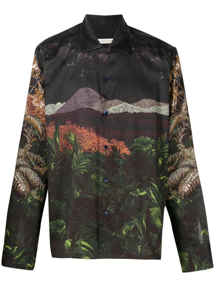 Etro Landscape Print Shirt - Black