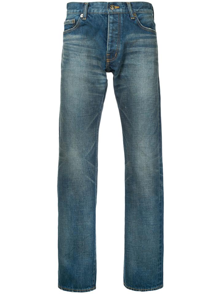 Addict Clothes Japan Washed Slim-fit Jeans - Blue