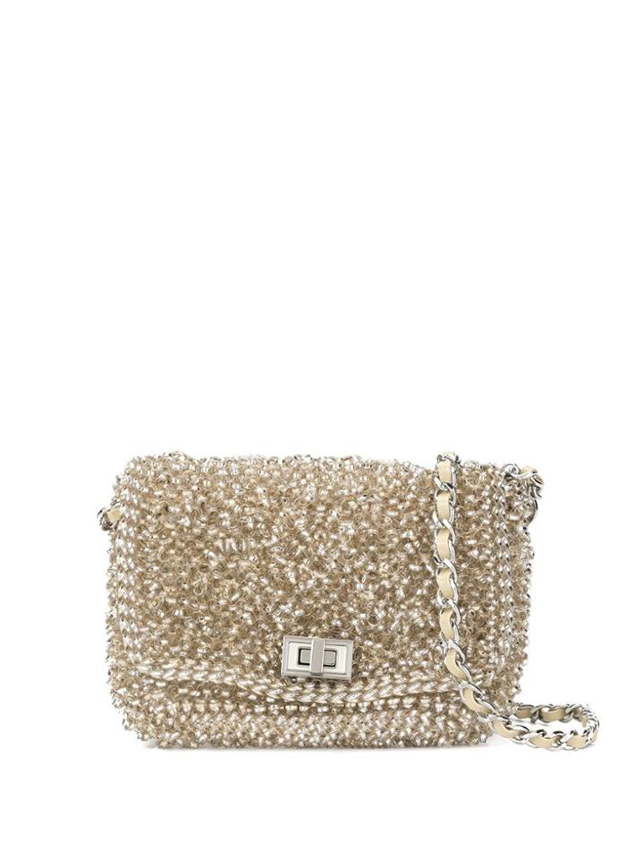 Anteprima Lucchetto Mini Cross Body Bag - Gold