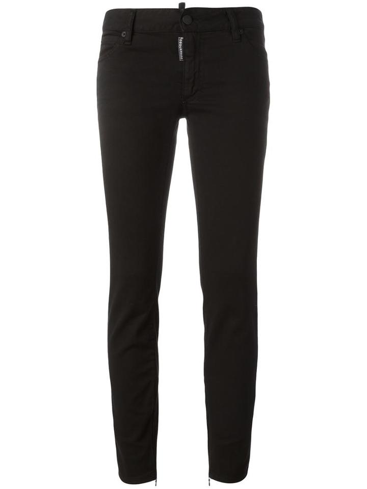 Dsquared2 Twiggy Jeans, Women's, Size: 40, Black, Cotton/elastodiene