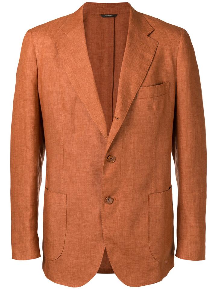 Loro Piana - Sahara Soft Blazer - Men - Linen/flax/polyester - 50, Yellow/orange, Linen/flax/polyester