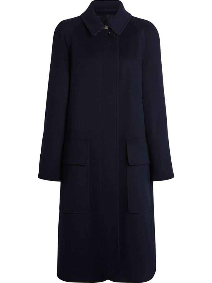 Burberry Cashmere Car Coat - Blue