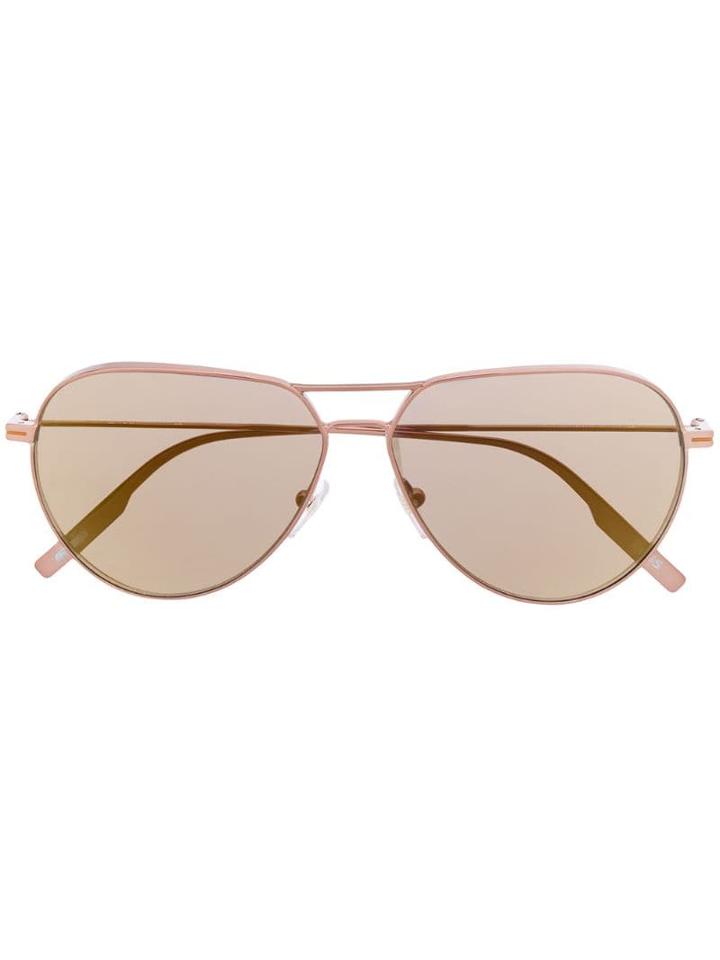 Ermenegildo Zegna Classic Aviator Sunglasses - Brown