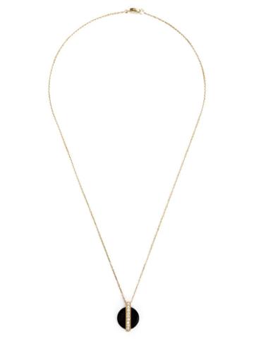 Kristin Hanson Diamond Baguette Disc Pendant Necklace, Women's