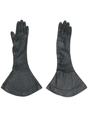 Alaïa Vintage Flared Gloves - Black