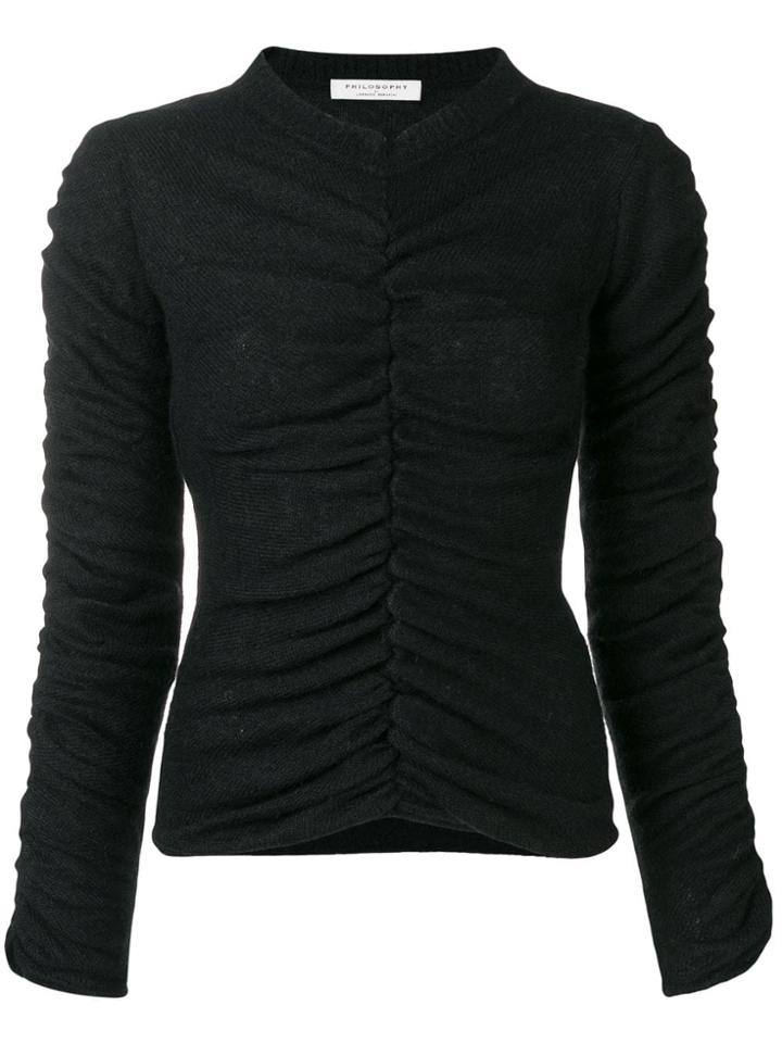 Philosophy Di Lorenzo Serafini Ruched Jumper - Black