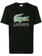 Lacoste Logo Print Crew Neck T-shirt - Black