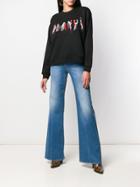 Pinko Flared High Rise Jeans - Blue