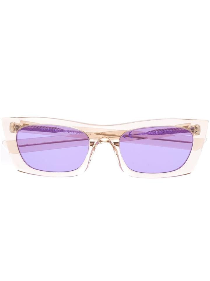 Retrosuperfuture Fred Rectangular Frame Sunglasses - Neutrals