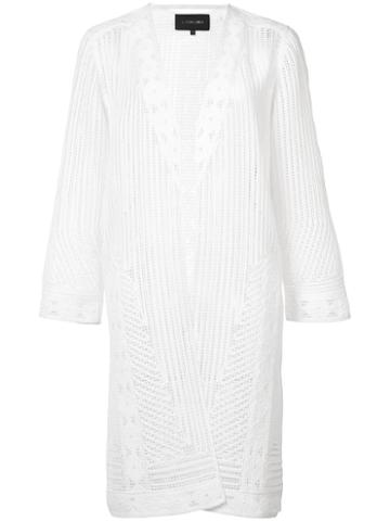 Kobi Halperin - Knitted Cardi-coat - Women - Cotton - S, White, Cotton