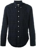Bellerose Plaid Button Down Shirt, Men's, Size: Small, Blue, Cotton/wool