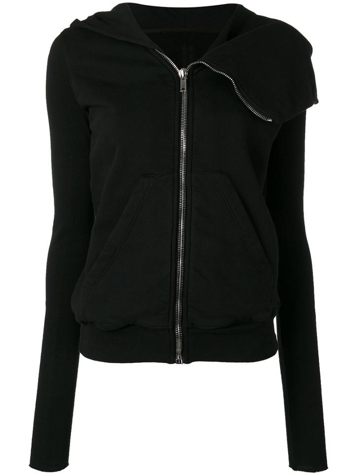 Rick Owens Drkshdw Pointy Zipped Hoodie, Women's, Size: Large, Black, Cotton