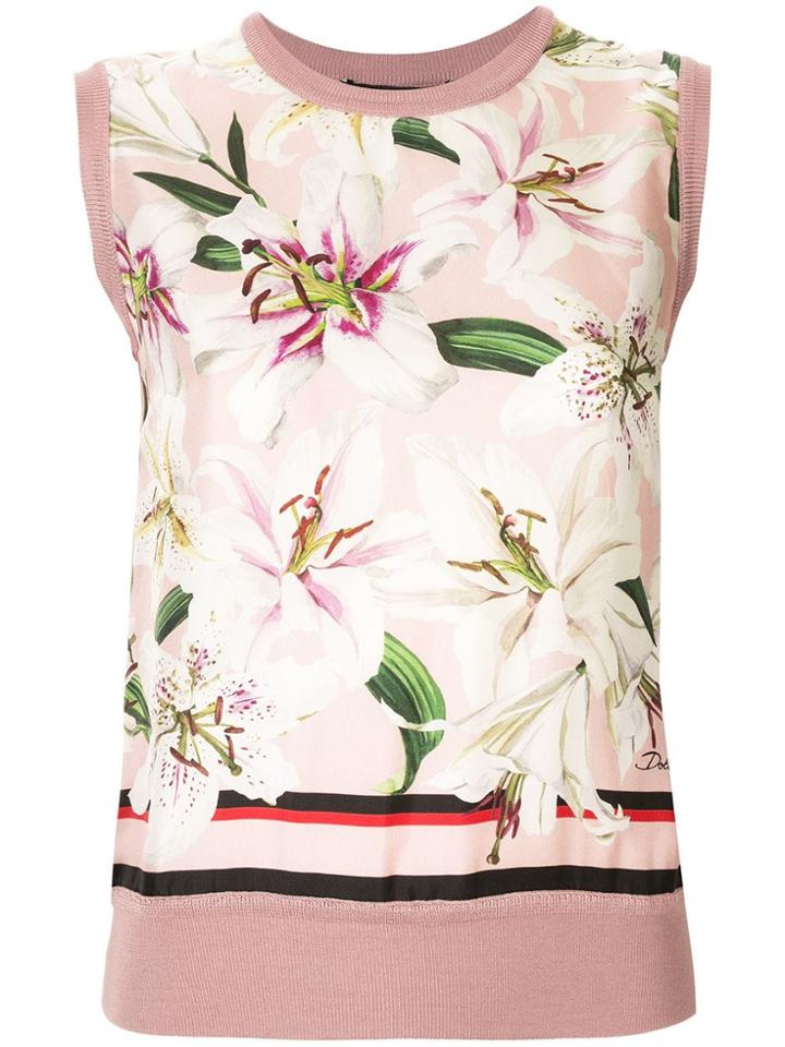 Dolce & Gabbana Knitted Tank Top - Pink