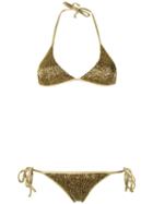 Adriana Degreas Triangle Bikini Set, Women's, Size: Medium, Grey, Polyamide/spandex/elastane