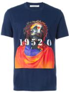 Givenchy Christ Print T-shirt, Men's, Size: Small, Blue, Cotton