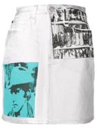 Calvin Klein Jeans Andy Warhol Photo Art Skirt - White
