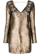 Just Cavalli Sequined Star Dress - Metallic
