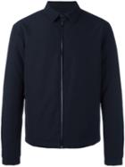 Z Zegna Zipped Shirt Jacket, Men's, Size: 50, Blue, Polyester