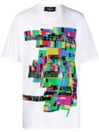 Dsquared2 Multicoloured Graphic Print T-shirt - White