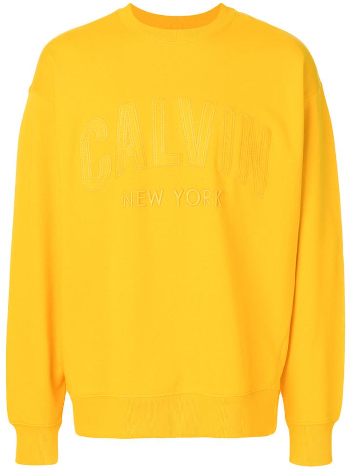 Calvin Klein Jeans Logo Sweatshirt - Yellow & Orange