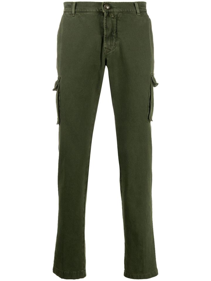 Jacob Cohen Tapered Cargo Trousers - Green