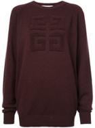 Givenchy 4g Textured Sweater - Pink & Purple