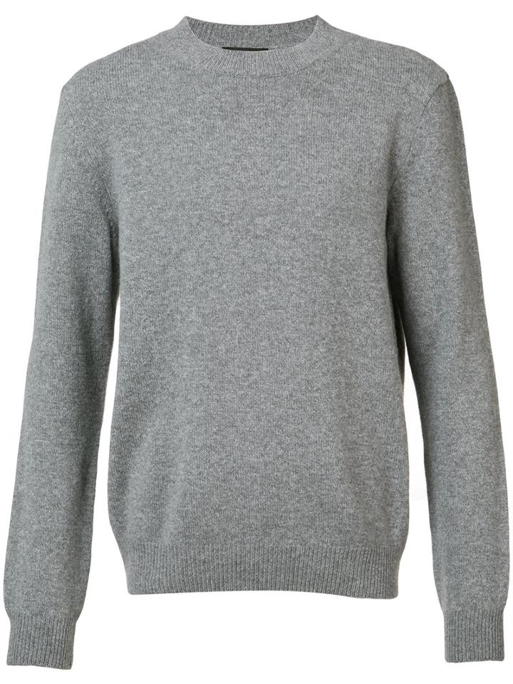 A.p.c. - Crew-neck Jumper - Men - Cashmere/wool - L, Grey, Cashmere/wool