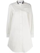 Moschino Roman Embroidery Long Shirt - White