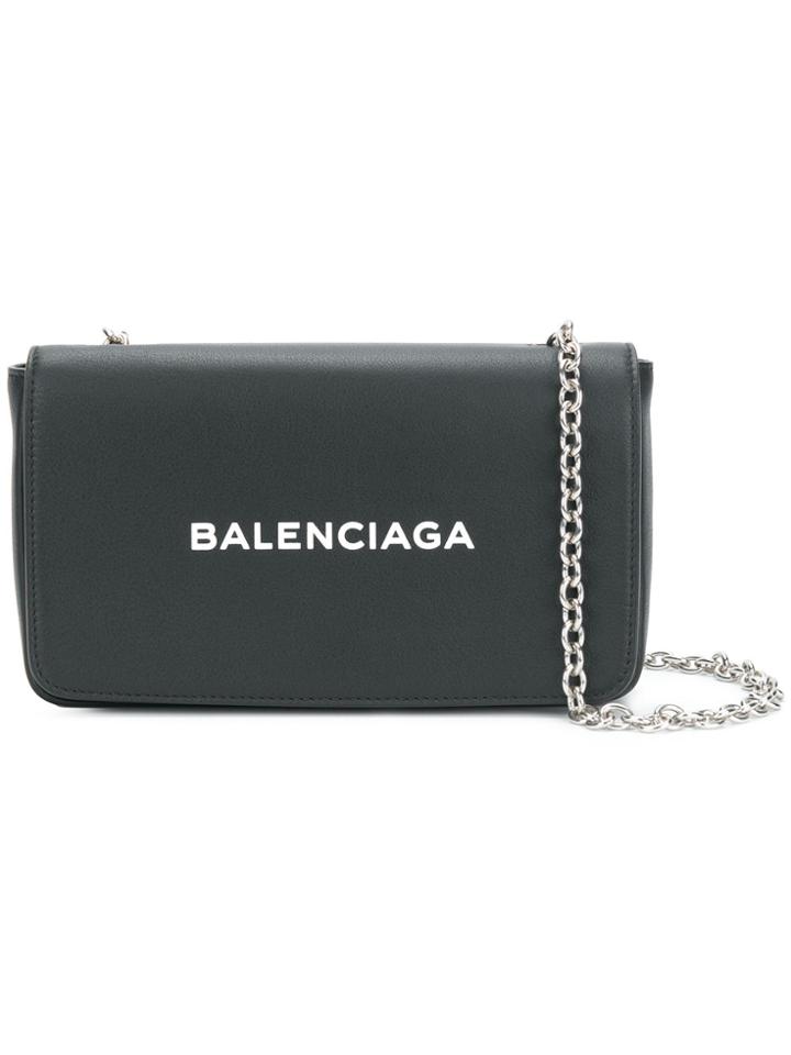 Balenciaga Everyday Chain Wallet - Black